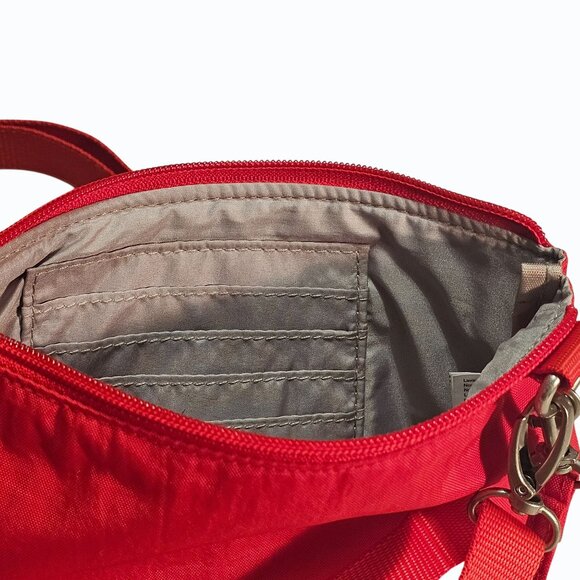 Baggallini Red Crossbody / Wristlet /  Detachable Strap Pockets - Picture 11 of 16
